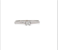 Anello Promesse Donna in Oro bianco Diamante SOLB1415